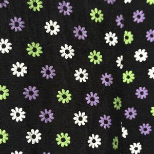 Maxi Tank Dress Size Small Purple/Black/Green/White Daisies "Super Stretchy"